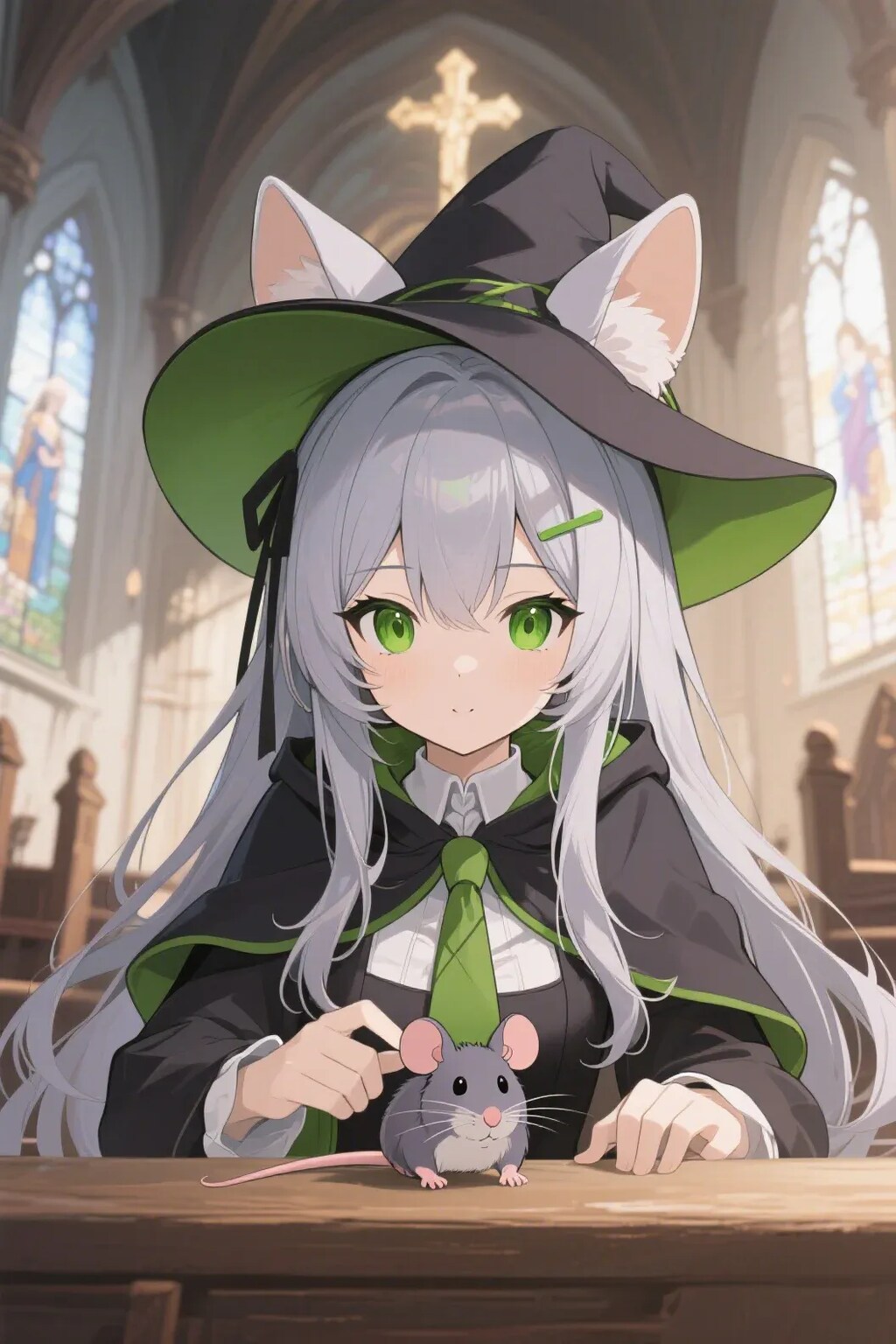 ステラちゃんとネズミ