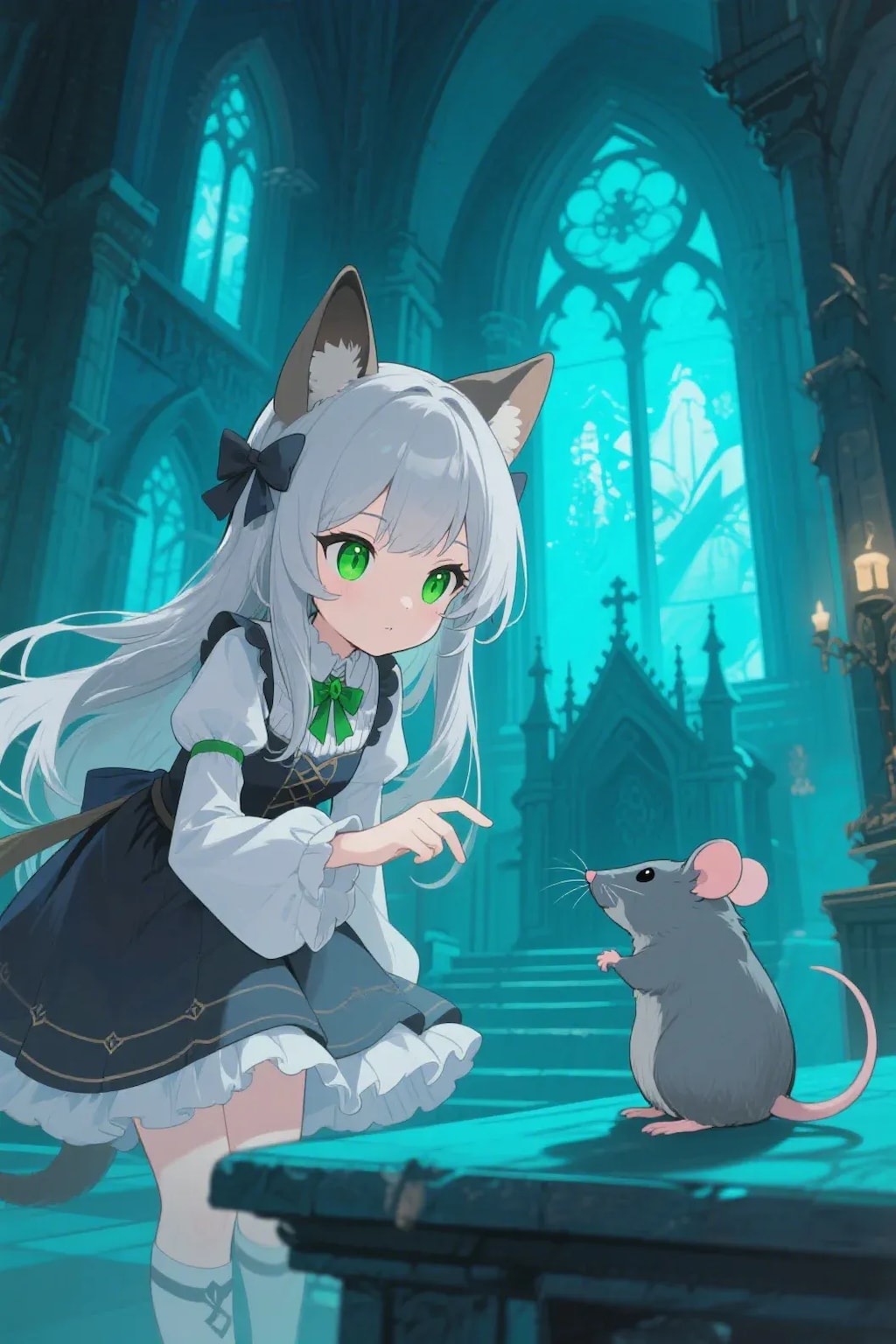 ステラちゃんとネズミ