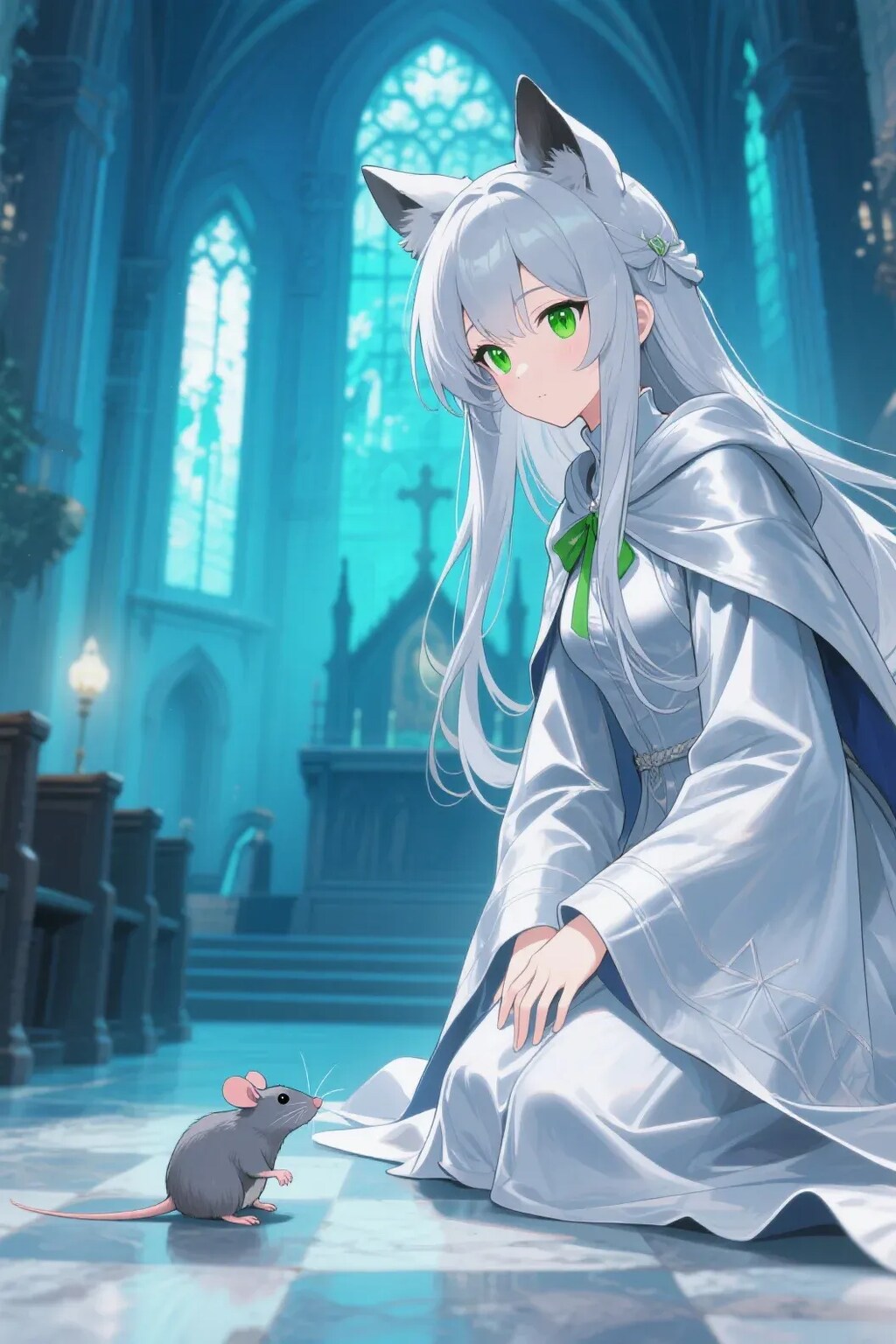 ステラちゃんとネズミ