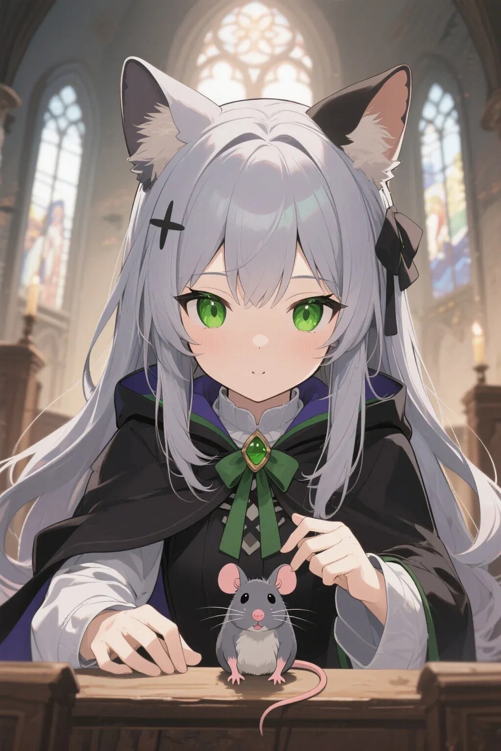 ステラちゃんとネズミ