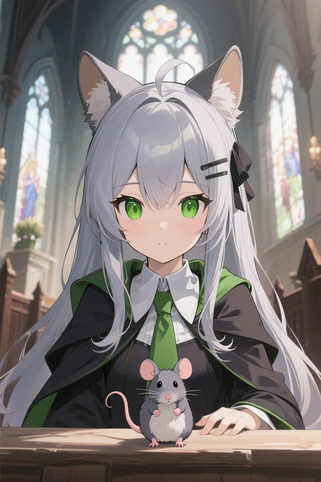 ステラちゃんとネズミ