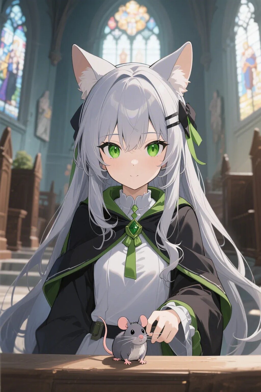 ステラちゃんとネズミ