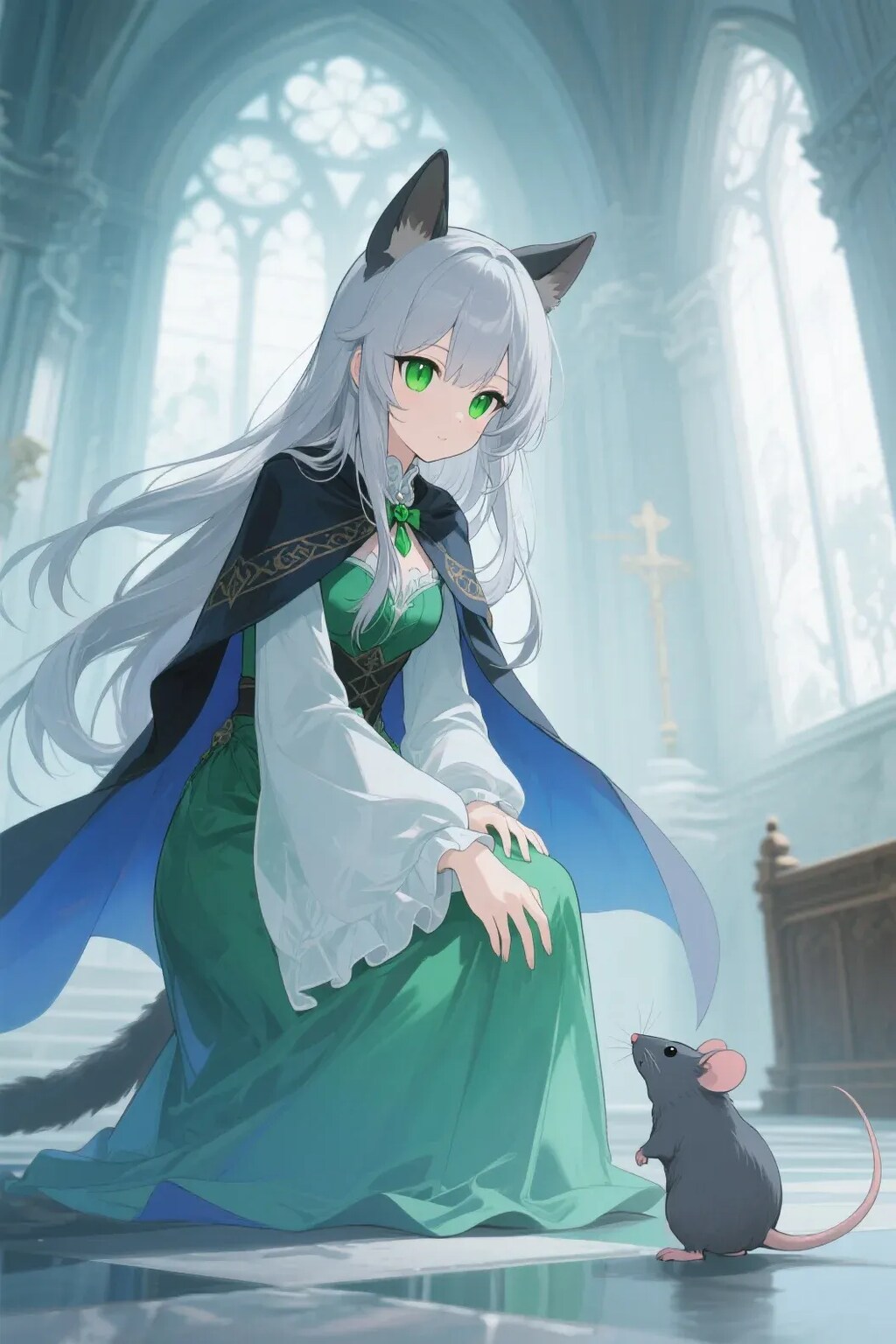 ステラちゃんとネズミ