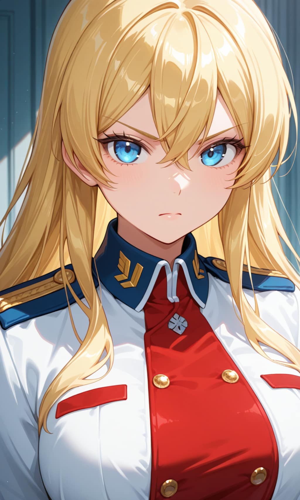 鋭い眼光