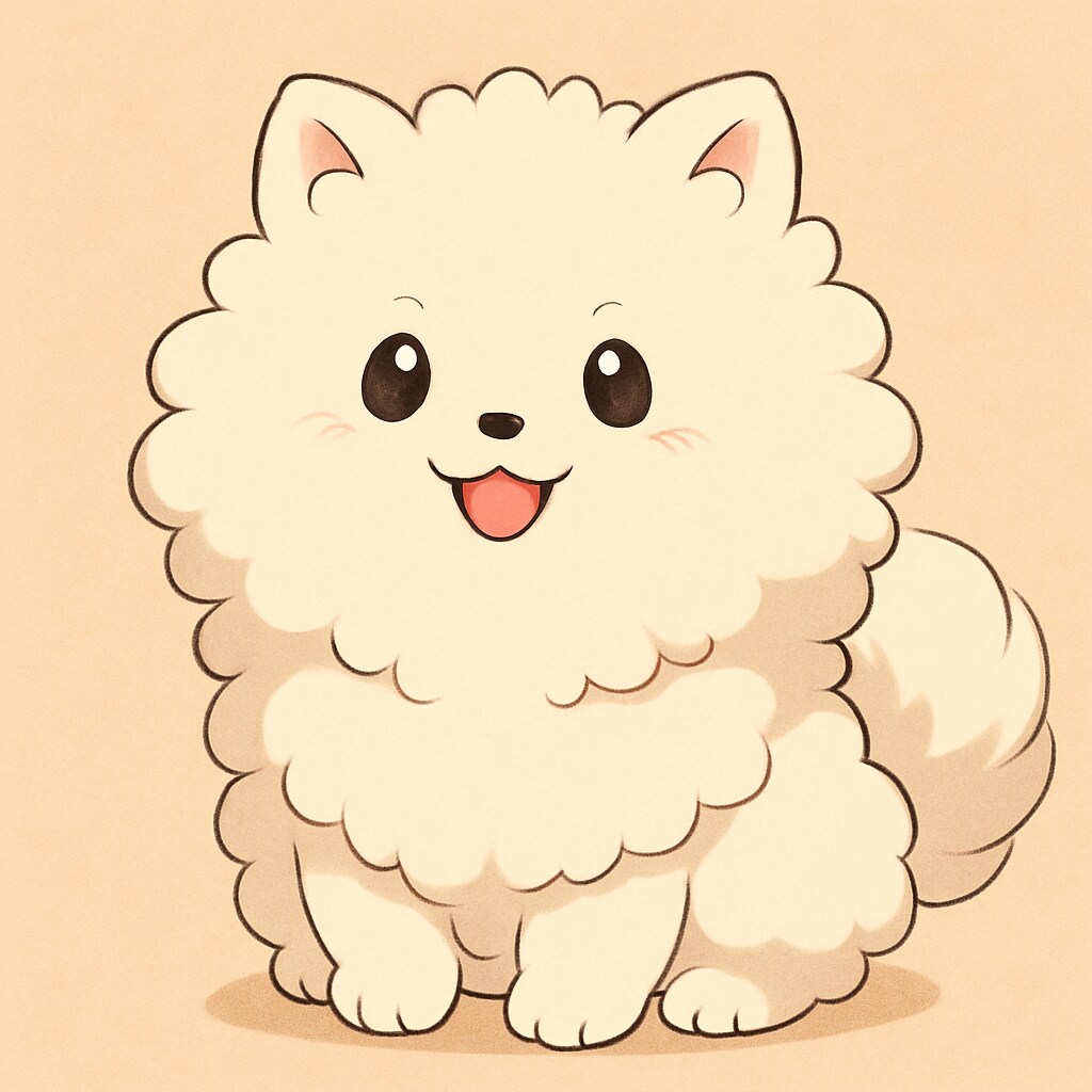 もふもふ犬とチビメイドさん