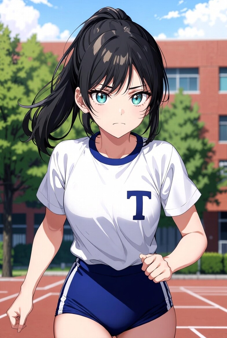 陸上部の少女
