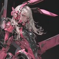 pink bunny cosmic android girl 9枚目
