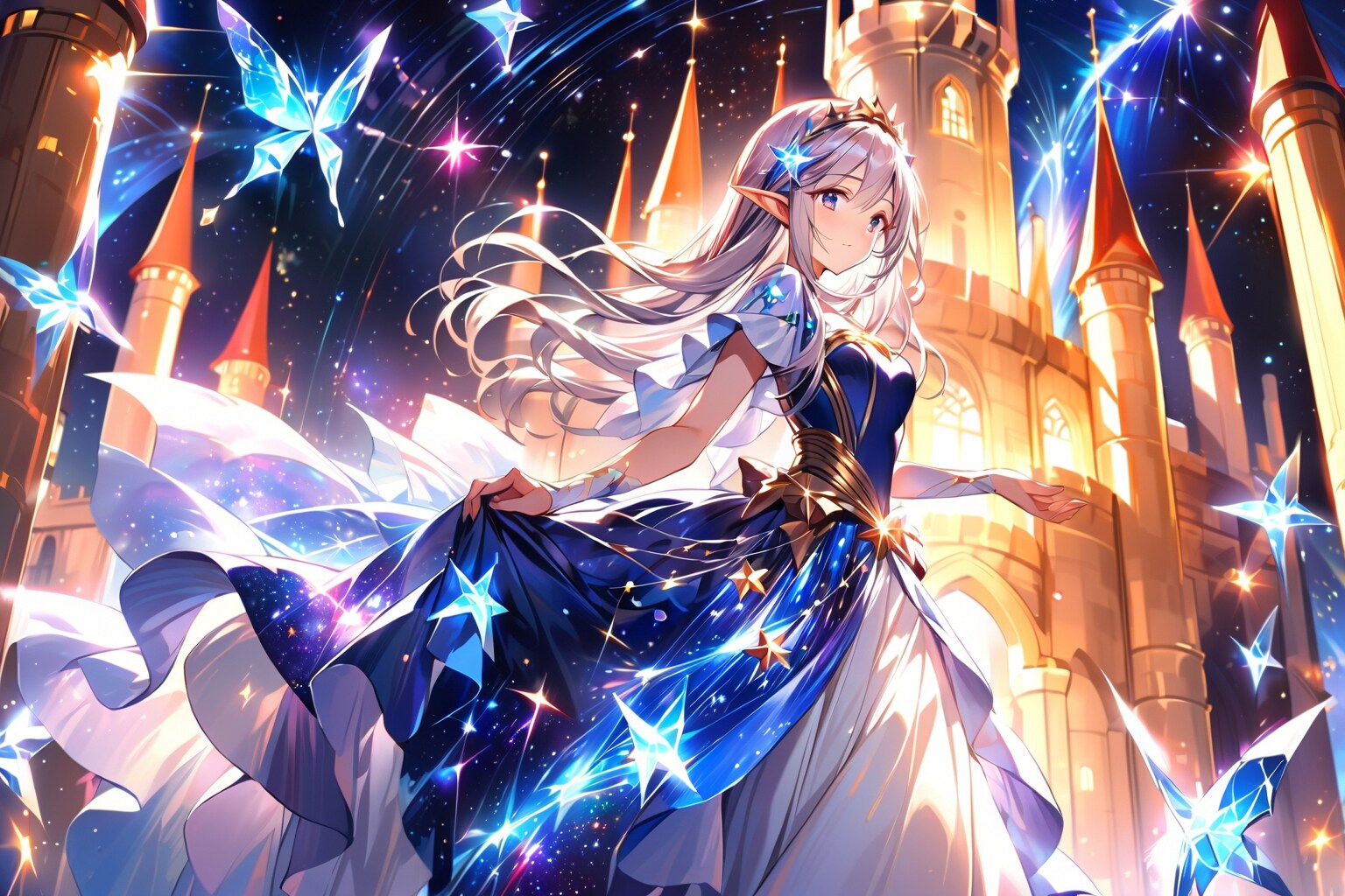 VEGAで星空ドレス