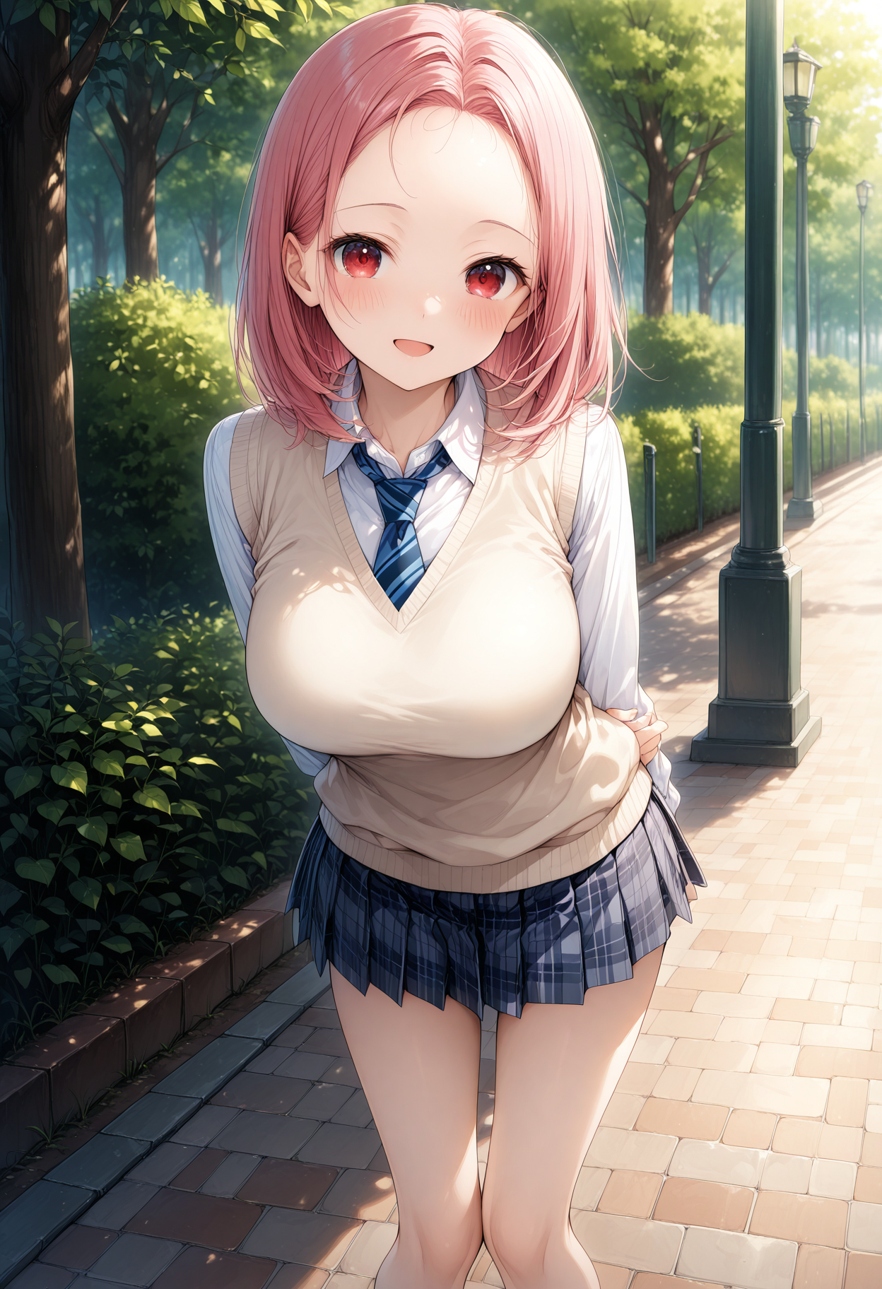 ピンク髪 JK制服 | の人気AIイラスト・グラビア