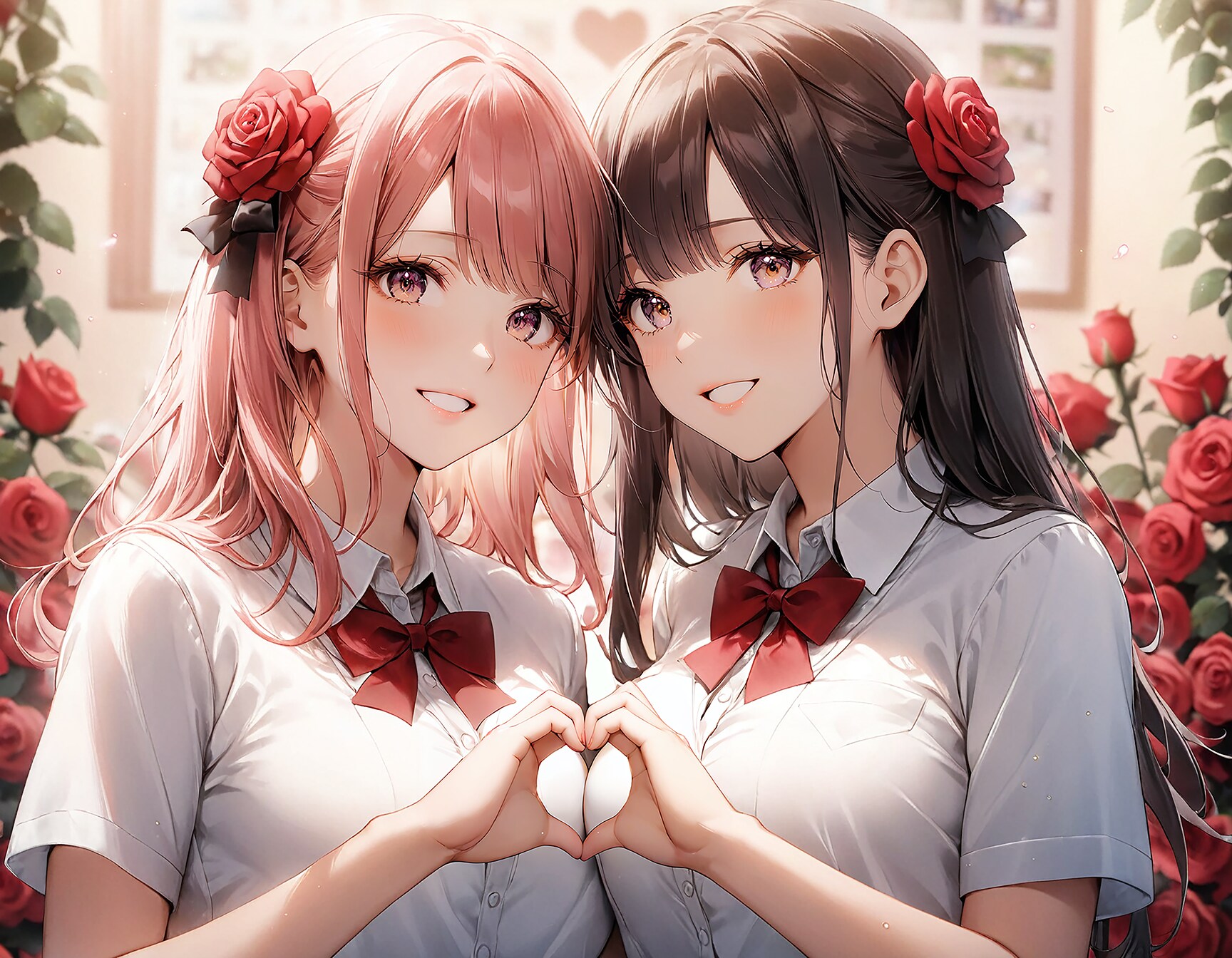 薔薇と百合