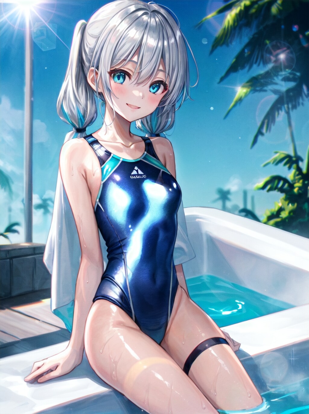 プールきもちいいです。