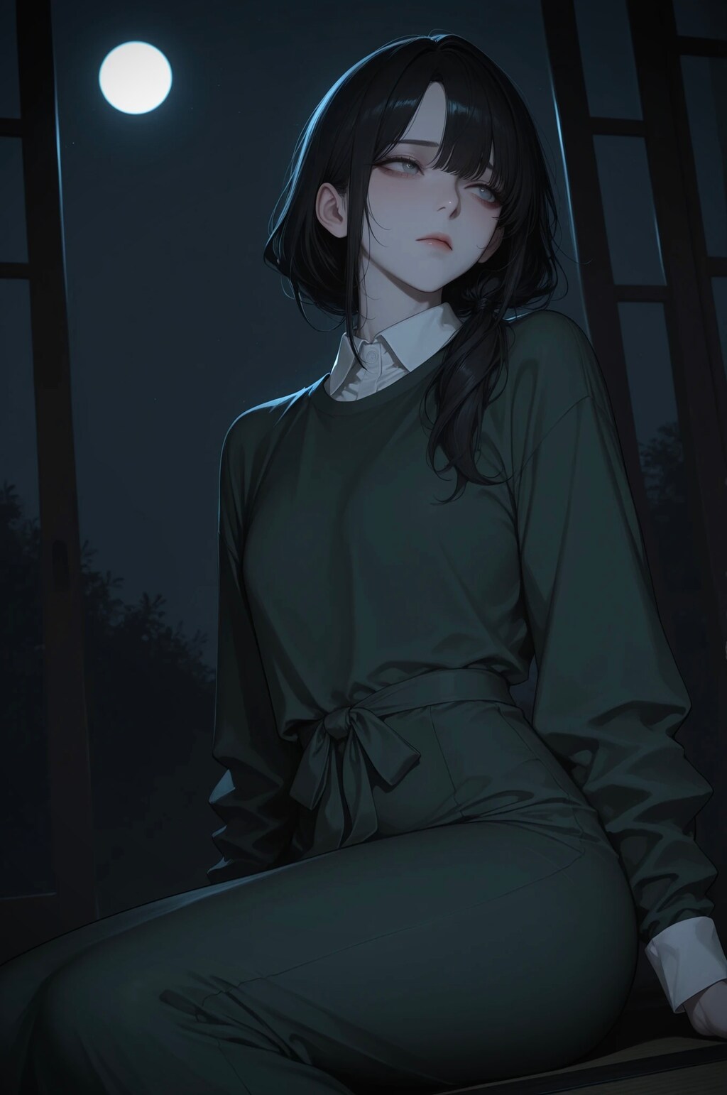 夜に溶ける憂愁