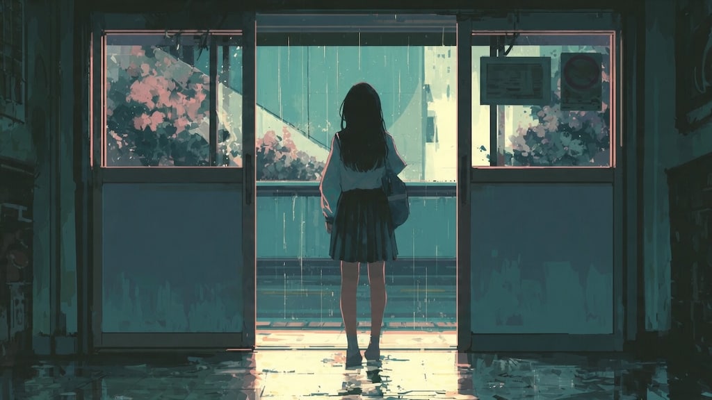 突然の雨