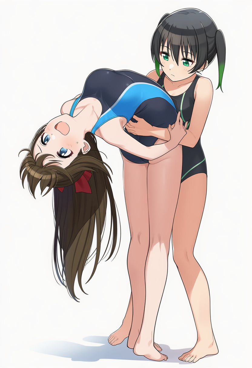 競泳水着　後ろ反り67