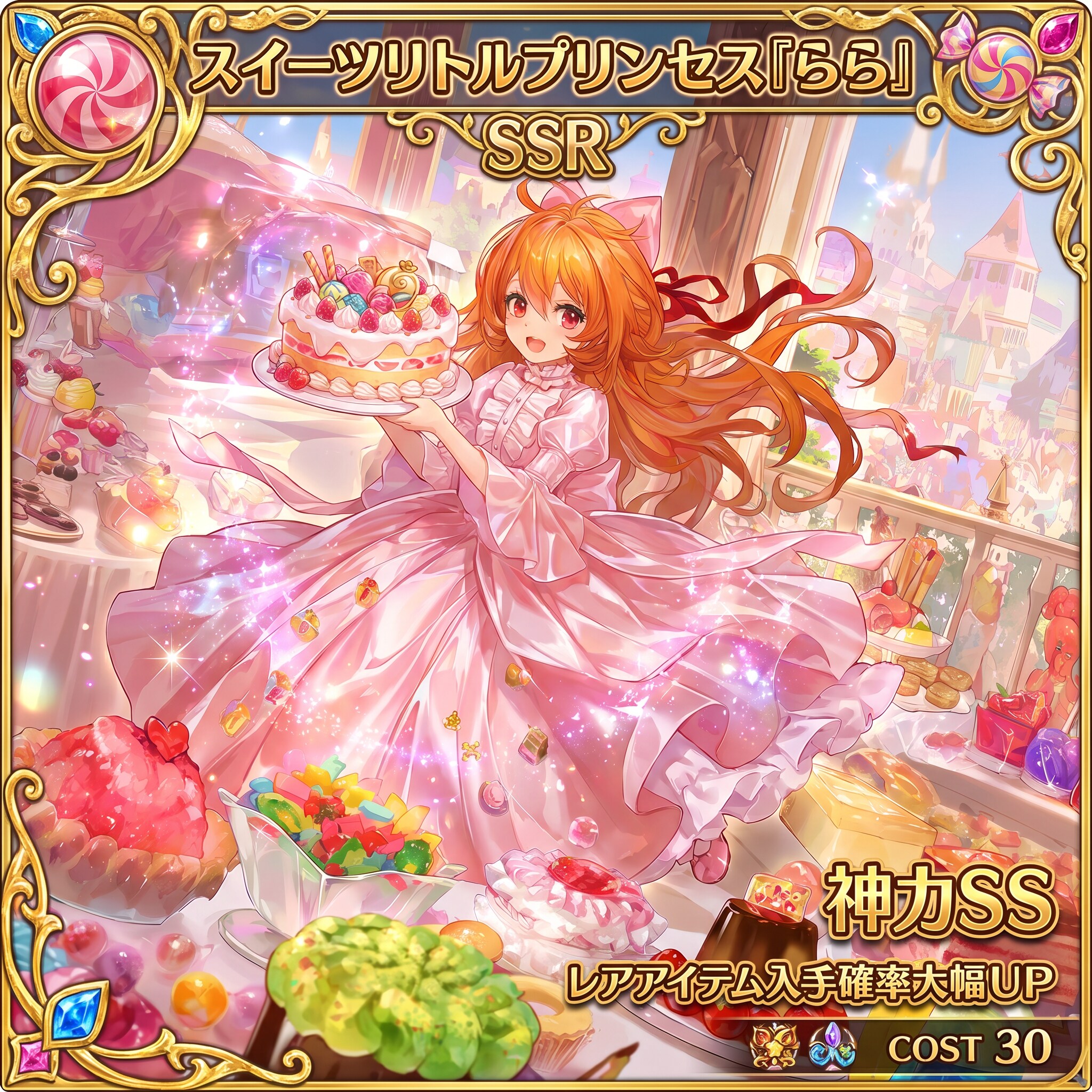 ららちゃん　お菓子メルヘンの姫