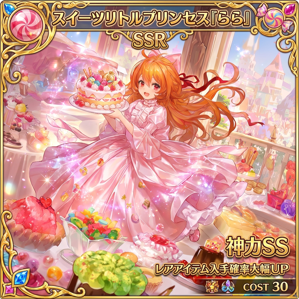 ららちゃん　お菓子メルヘンの姫