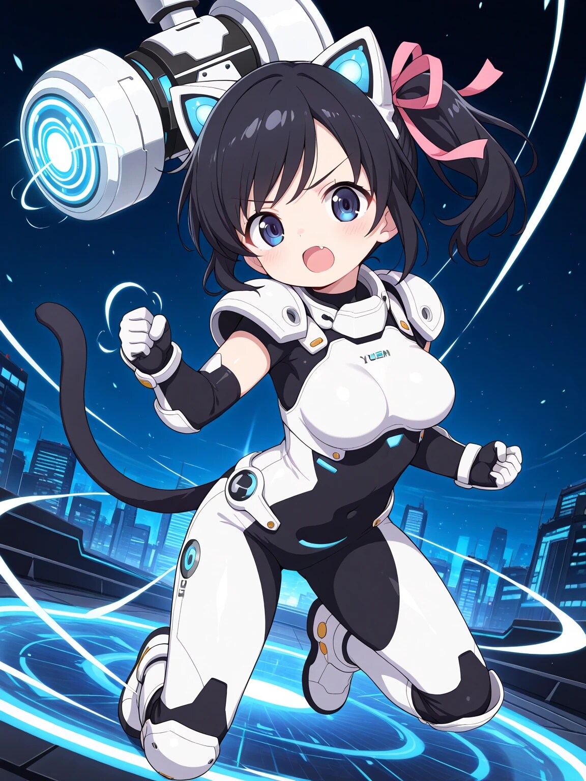 Lovely Girls Cat Commando (SAYAKA) Testing New Weapons