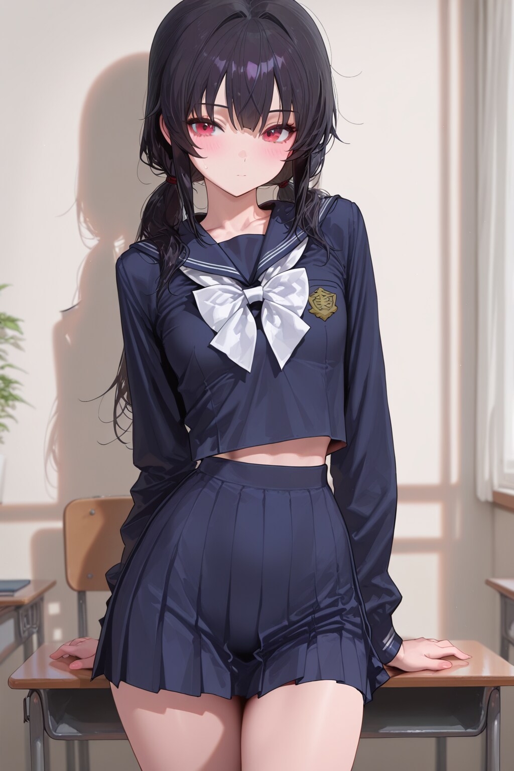 黒髪制服少女　その5