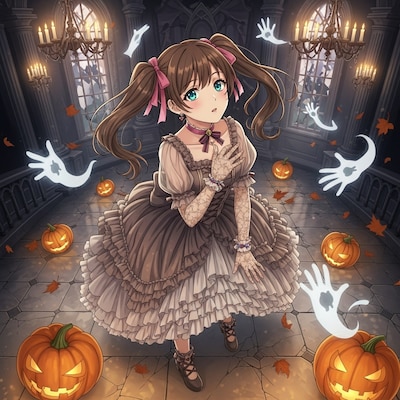 ハロウィンとゴースト手袋