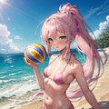 ビーチバレーに挑戦。 3枚目