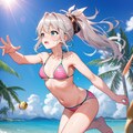 ビーチバレーに挑戦。 2枚目