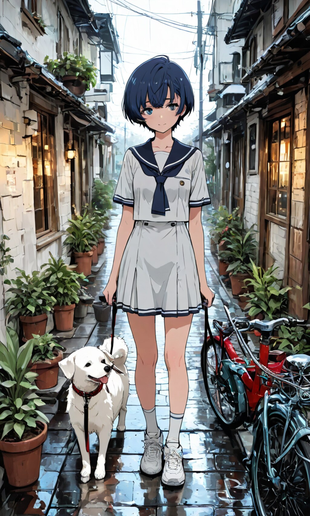 ワンコと一緒に柑菜ちゃん