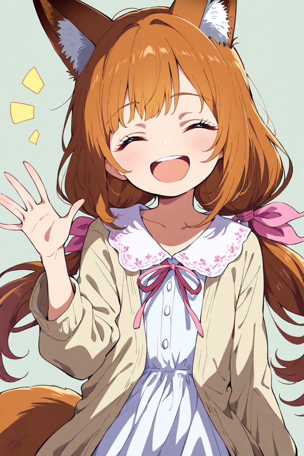 妖狐ちゃんポートレート１１　バイバーイ！ | の人気AIイラスト・グラビア