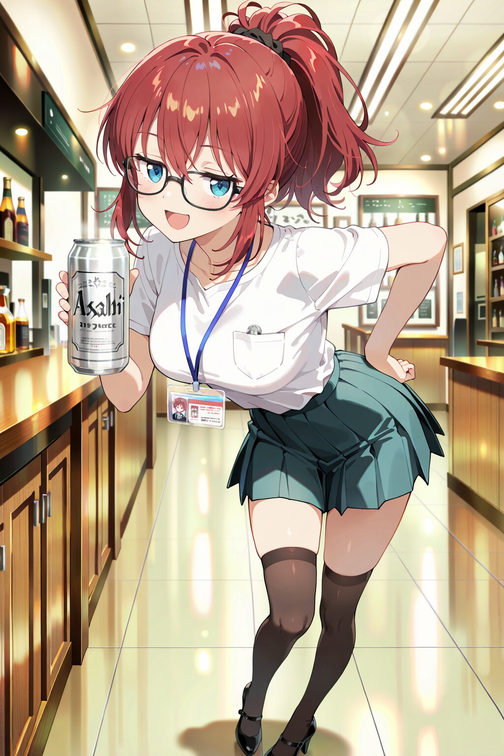 ジト目先生in立ち飲み屋 Y725