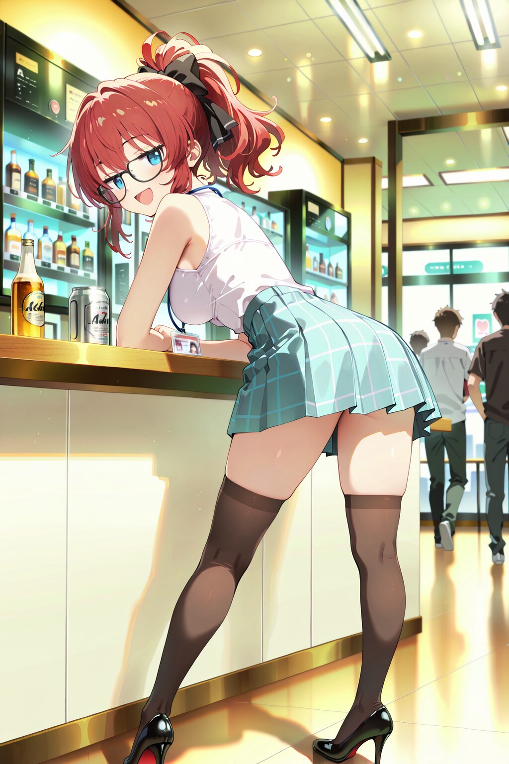 ジト目先生in立ち飲み屋 Y725