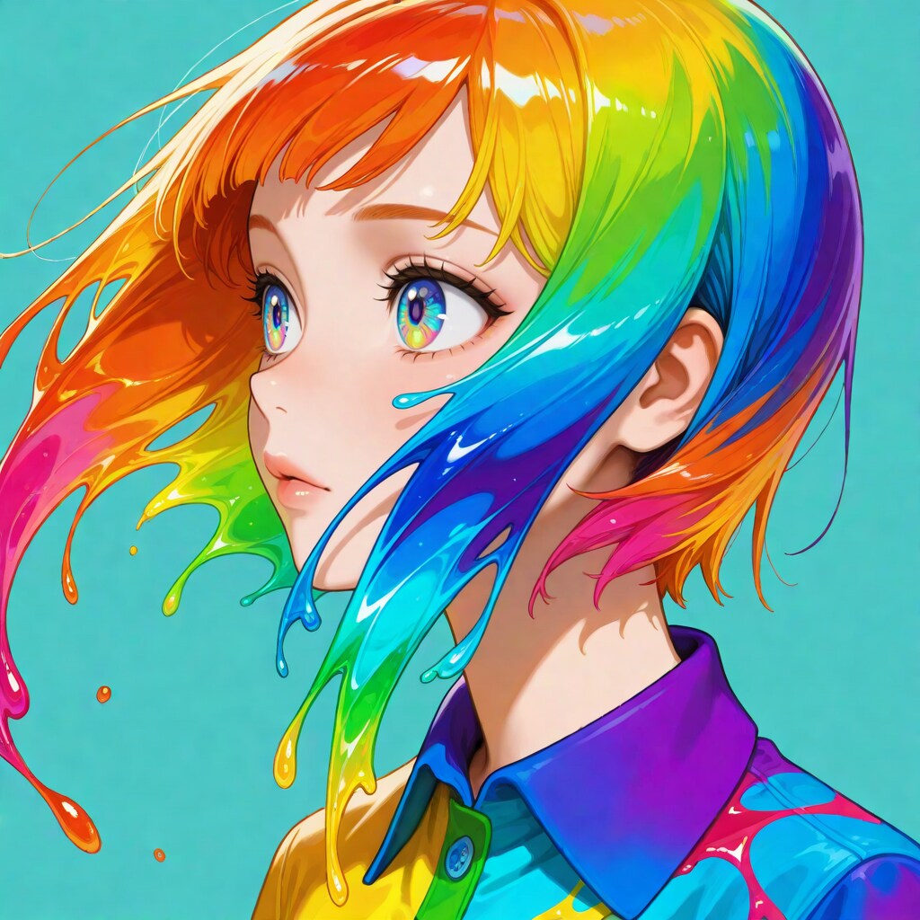 カラフルリキッド | の人気AIイラスト・グラビア