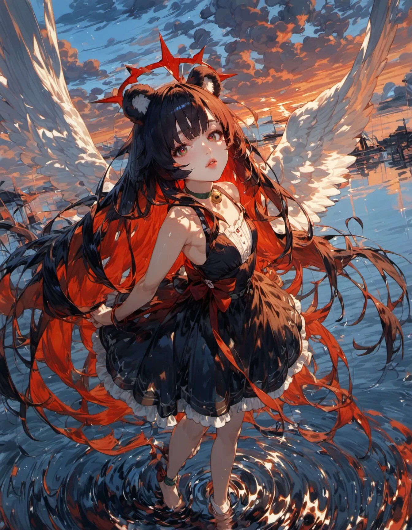 Wings Over Crimson Waters