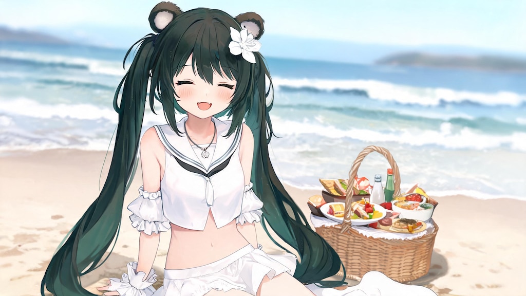 純真ちっぱい(JC)女の子と波打ち際デート