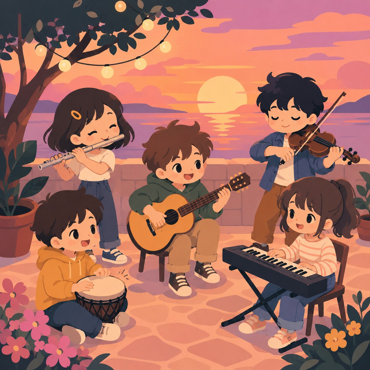サンセットロンド | の人気AIイラスト・グラビア