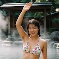 温泉、腋毛 3枚目