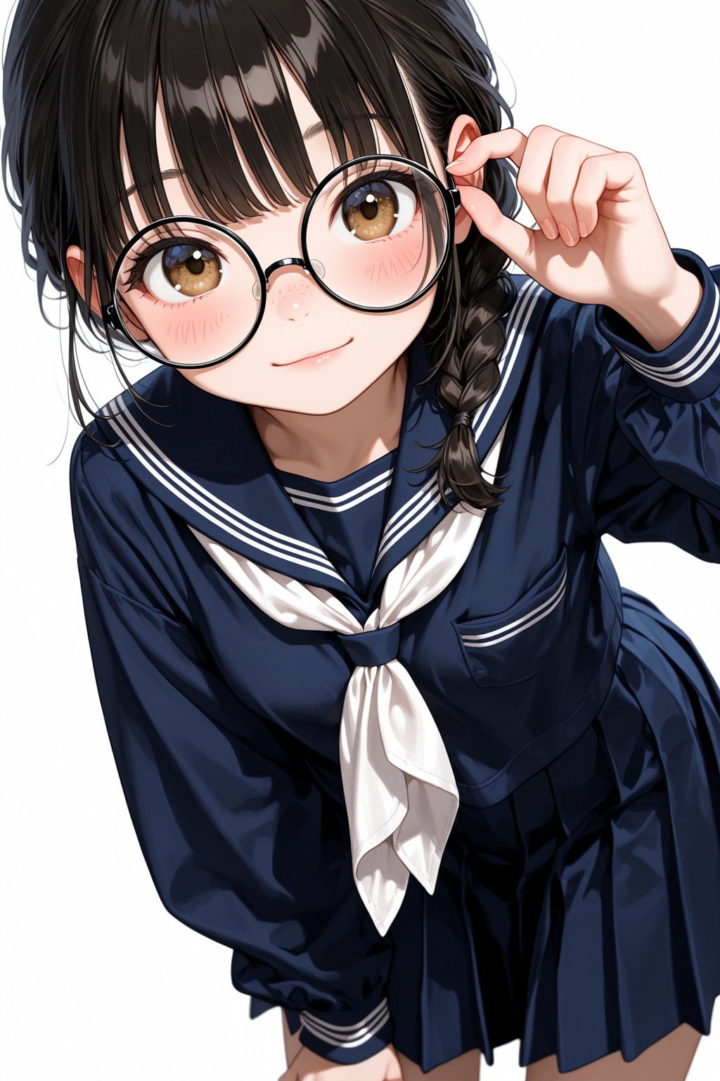 【水瀬美湖】眼鏡三つ編み✨