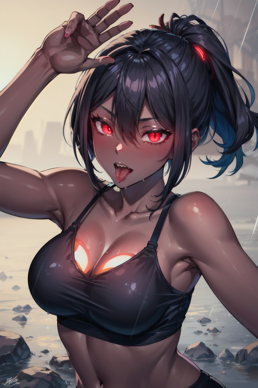 健康的な褐色女の子