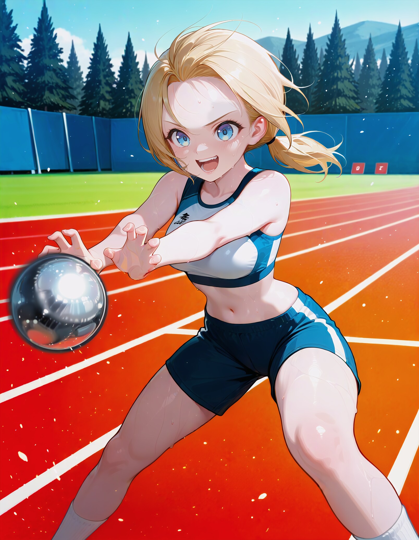 砲丸投げだ！ 波ーッ！