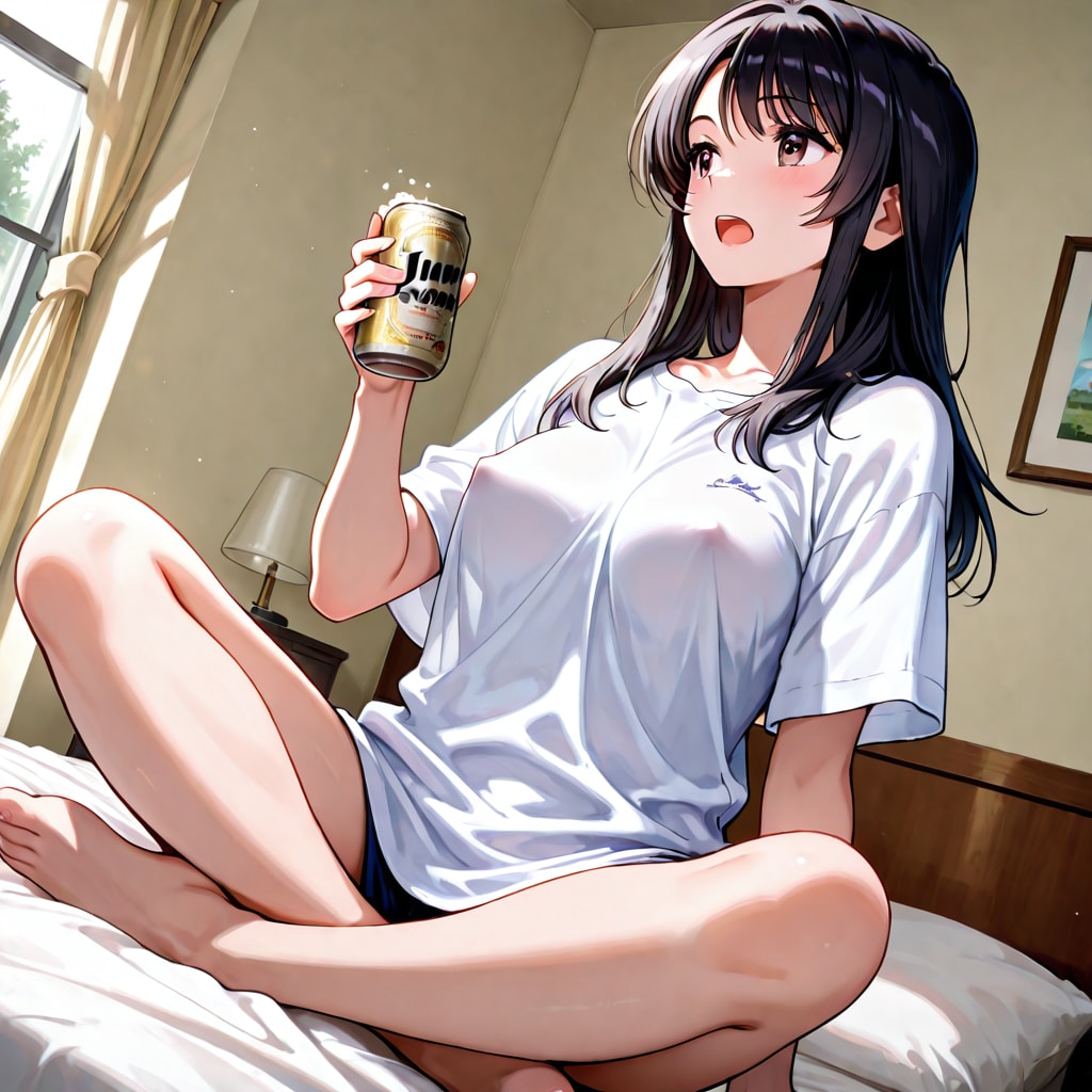 昼間からビール