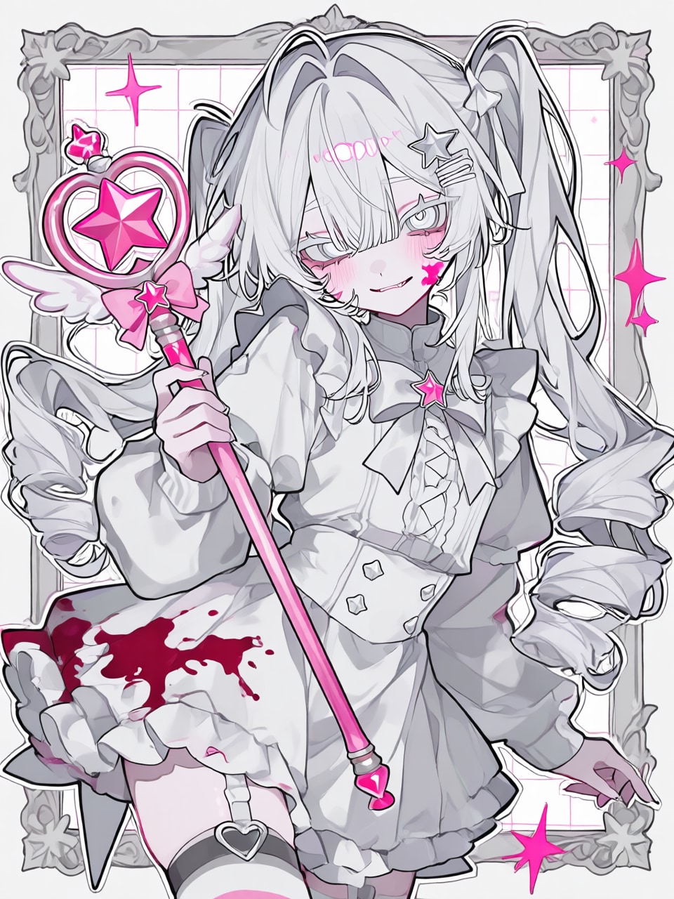 白の魔法少女 | の人気AIイラスト・グラビア