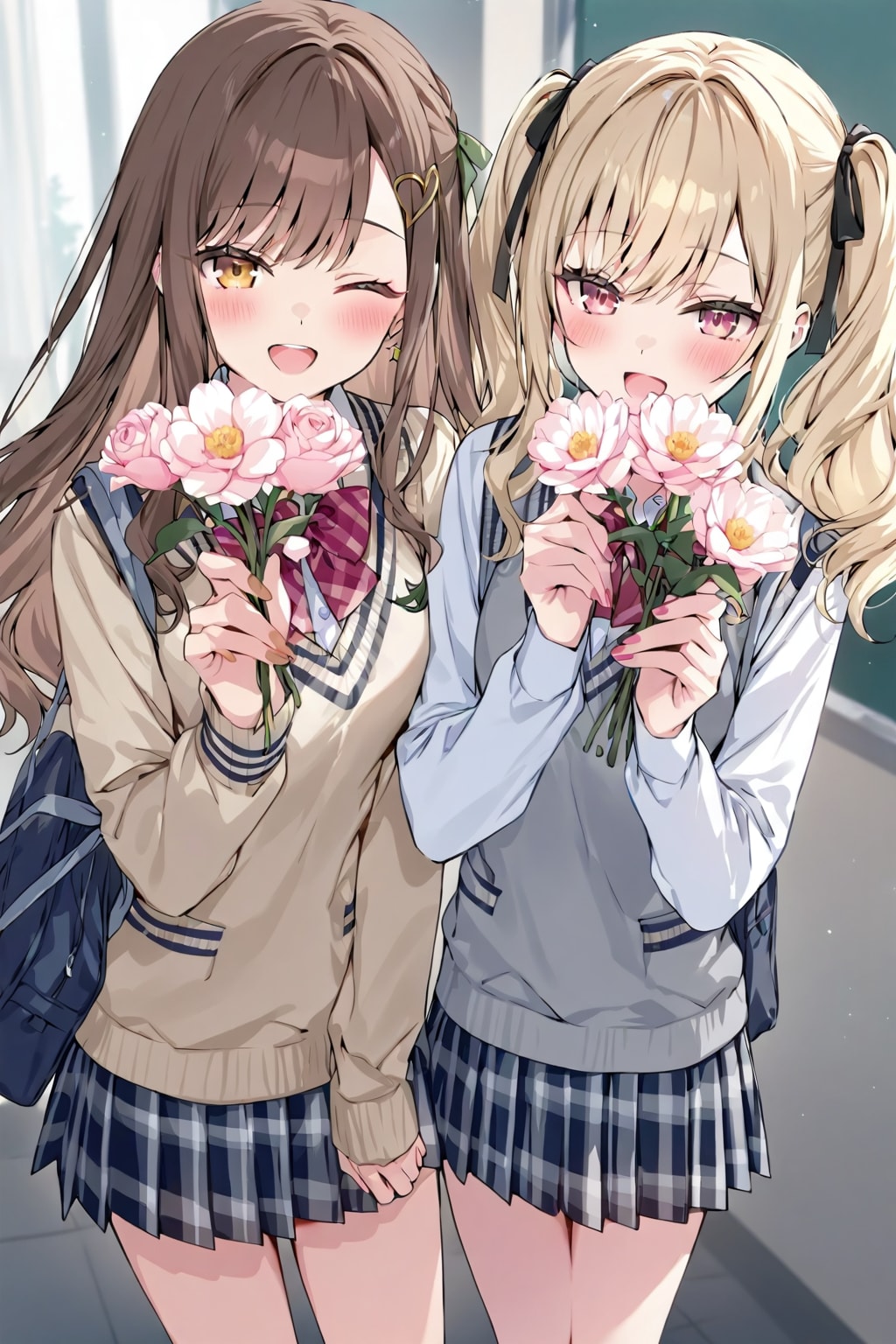 花を贈り合う | の人気AIイラスト・グラビア