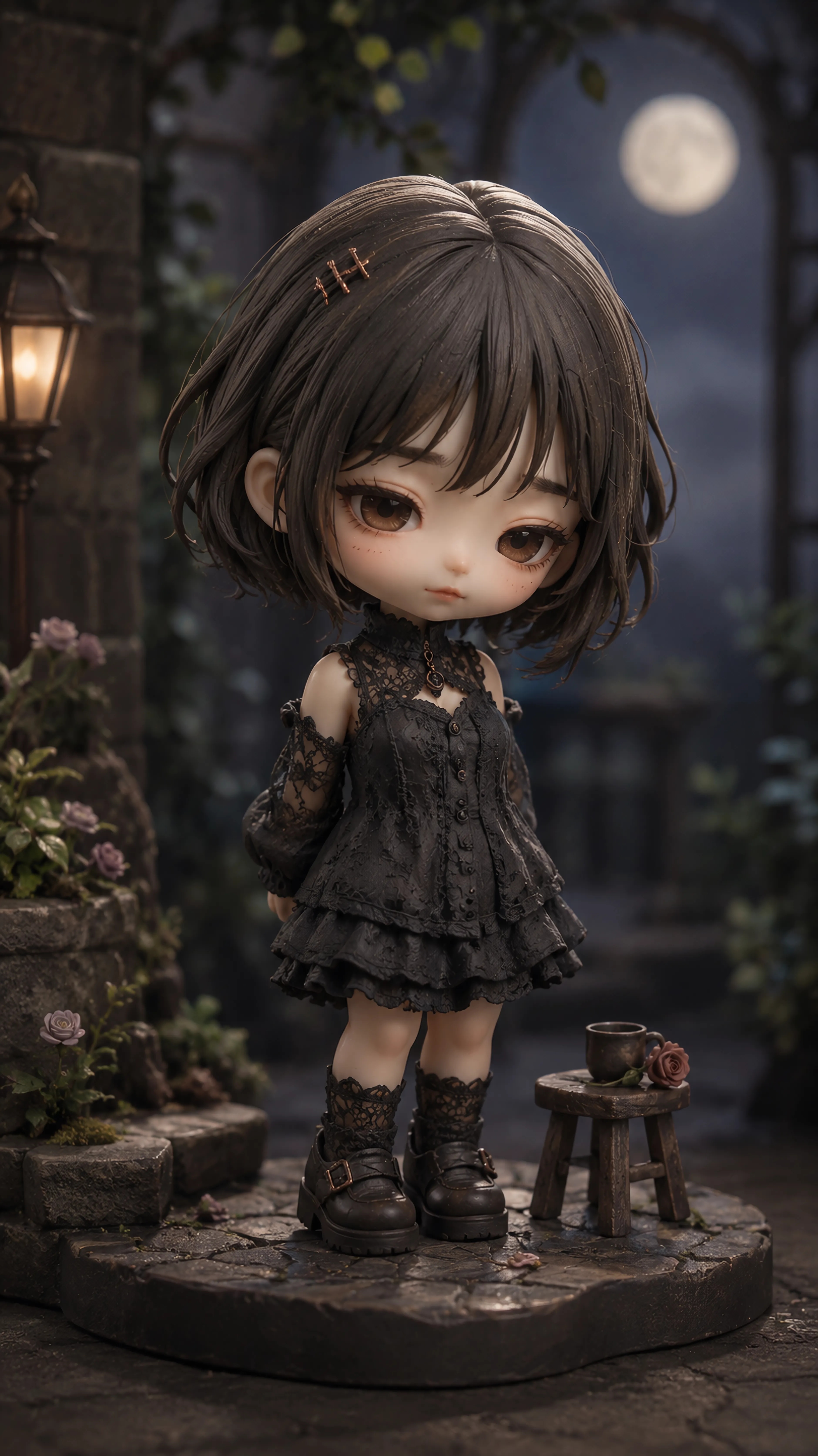 Moonlit Doll of Quiet Sorrow