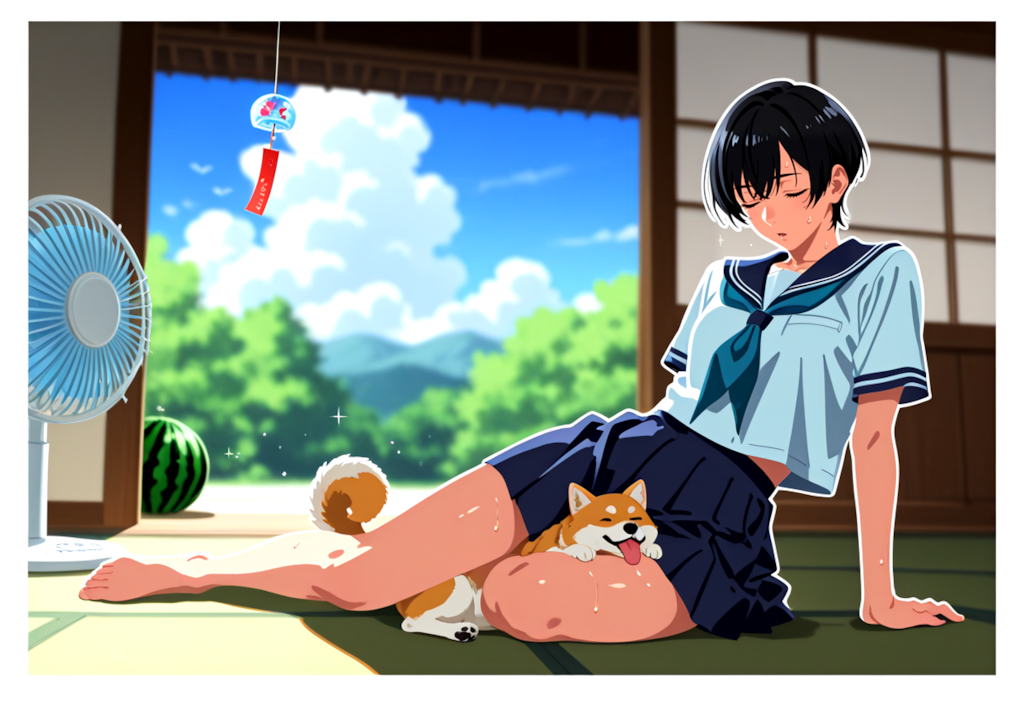 ただただ暑い
