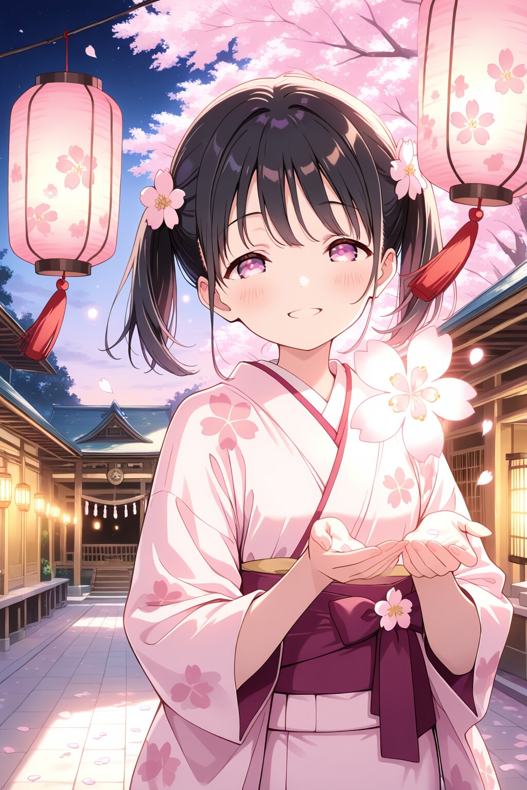 夜の桜