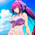アイスソード＆アイス食べるサンドレスコスプレ女神人妻 8枚目