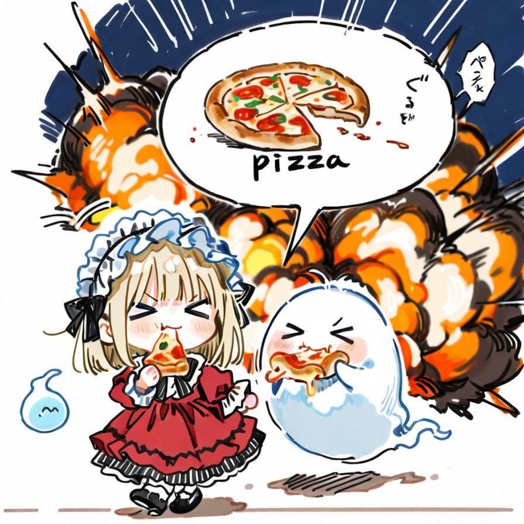 🍕(>ω< )👻おニューのドレスでおピッ散歩やでぇ！✨✨