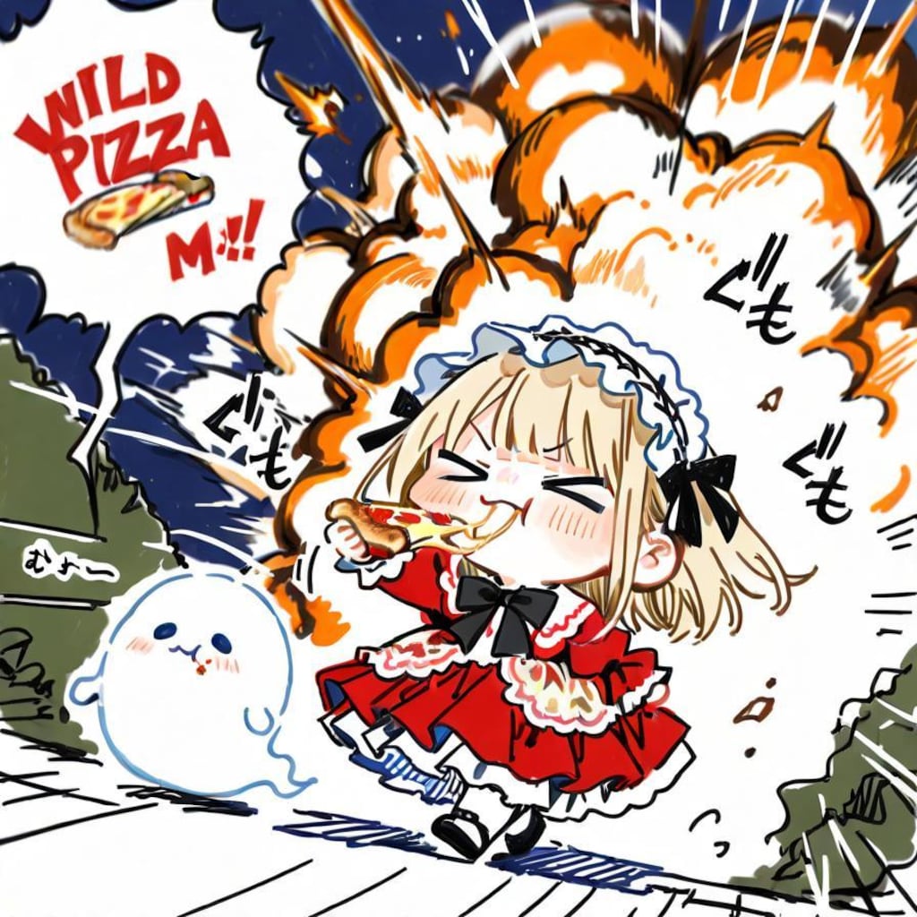 🍕(>ω< )👻おニューのドレスでおピッ散歩やでぇ！✨✨