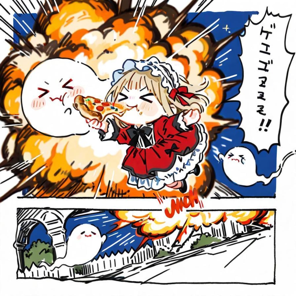 🍕(>ω< )👻おニューのドレスでおピッ散歩やでぇ！✨✨