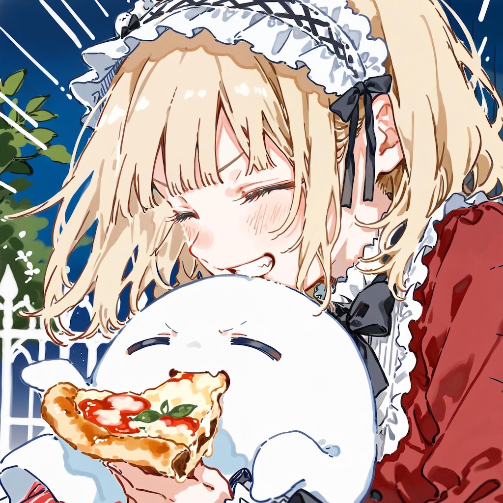 🍕(>ω< )👻おニューのドレスでおピッ散歩やでぇ！✨✨