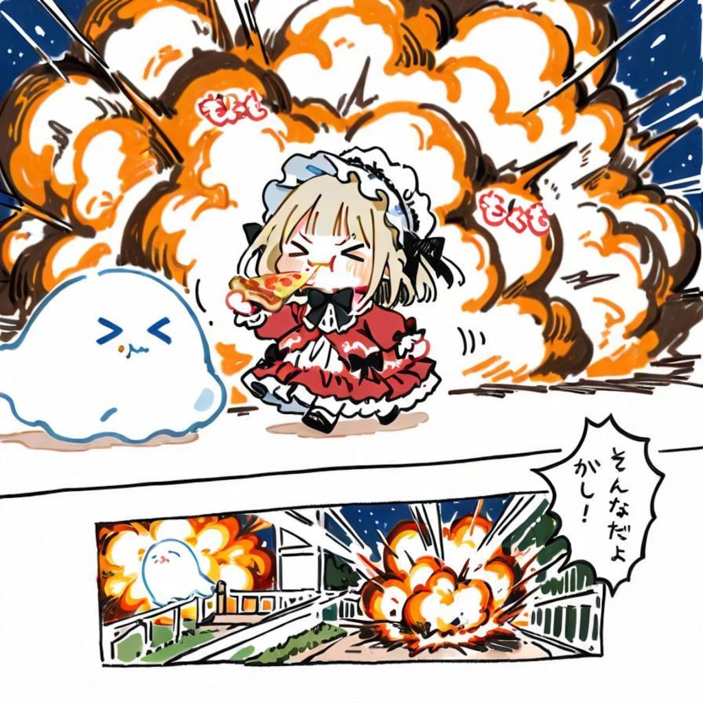 🍕(>ω< )👻おニューのドレスでおピッ散歩やでぇ！✨✨