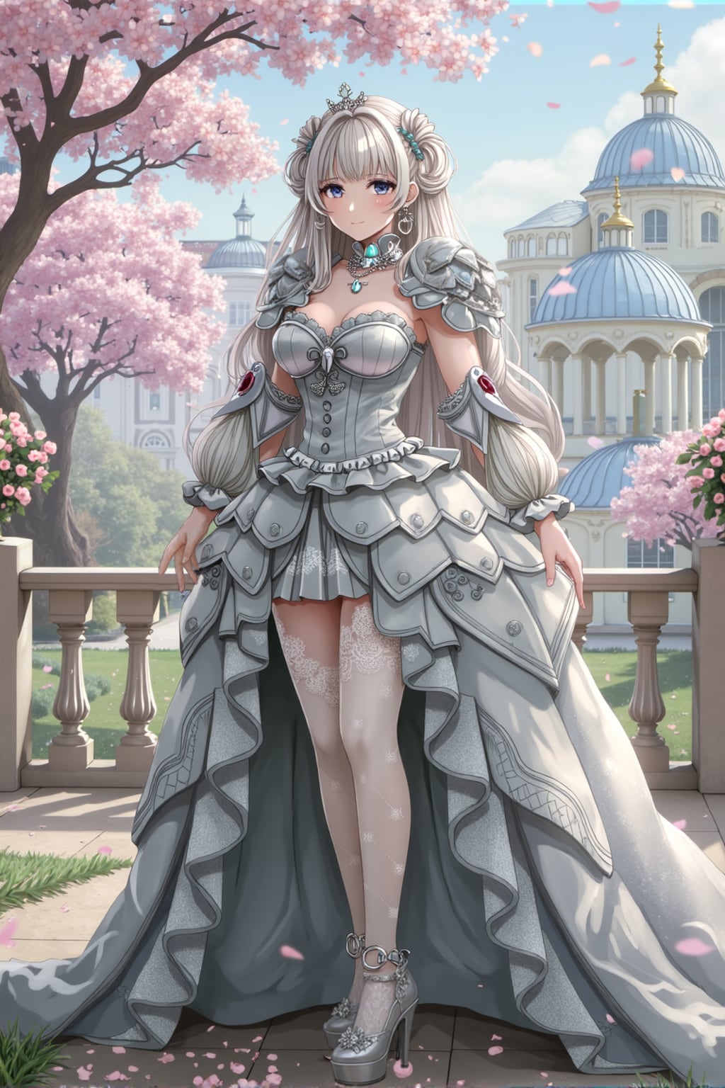 銀華宮闕に佇む白銀姫君